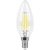 Лампа светодиодная филаментная Feron E14 9W 4000K Свеча Прозрачная LB-73 25958