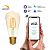 Лампа светодиодная диммируемая филаментная Gauss Smart Home Filament E27 7W 2500K золотистая 1290112