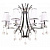 Подвесная люстра Lumina Deco Glamour LDP 66247-8 WT+CHR