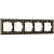 Рамка Werkel Antik на 5 постов бронза WL07-Frame-05 4690389063657