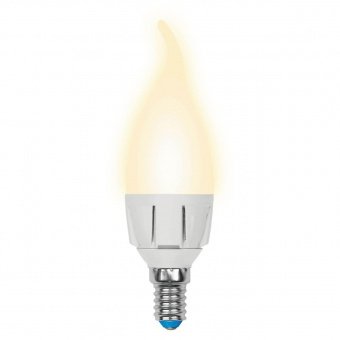 Лампа светодиодная Uniel E14 7W 3000K матовая LED-CW37 7W/WW/E14/FR PLP01WH UL-00002416
