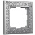 Рамка Werkel Antik на 1 пост матовый хром WL07-Frame-01 4690389145667
