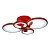 Потолочная светодиодная люстра iLedex Ring A001/4 Red