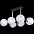 Потолочная люстра Illumico IL9559-6PSQ-79 CR BK