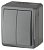 Выключатель двухклавишный ЭРА Эксперт 10AX 250V IP54 11-1404-03 Б0020676