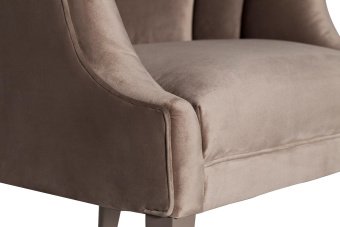 ZW-857 GRE Кресло велюр серый 70*72*78см