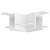 Коннектор L-образный потолок-потолок Denkirs Smart Hide TR2112-WH