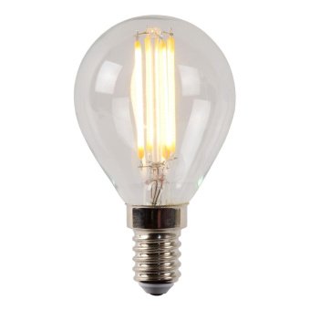 Лампа светодиодная диммируемая Lucide E14 4W 2700K прозрачная 49022/04/60