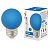 Лампа светодиодная Volpe E27 1W синяя LED-G45-1W/BLUE/E27/FR/С UL-00005647