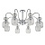 Потолочная люстра Escada Gloss 1141/8PL Chrome/Clear