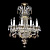 Подвесная люстра Artglass Proserpina X. Brass Antique CE - 8003