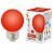 Лампа светодиодная Volpe E27 1W красная LED-G45-1W/RED/E27/FR/С UL-00005646