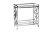 GY-CRT8164 Стол-тележка сервировочная стекло прозр/хром 80*40*83