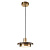 Подвесной светильник Escada 10260/1 LED*12W Brass/Brown marble