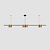 Подвесная люстра Denkirs Orbit DK4063-BK+SG