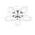 Потолочная светодиодная люстра Escada Barit 10283/5LED