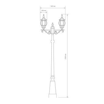 Садово-парковый светильник Elektrostandard Classic a025751