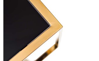 13RX5076M-GOLD Стол журнальный 45*40*44 черный/розовое золото