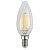 Лампа светодиодная филаментная ЭРА E14 5W 4000K прозрачная F-LED B35-5W-840-E14 Б0043449
