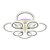 Потолочная светодиодная люстра Profit Light 18027/8 WHT A