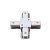 Соединитель для шинопроводов Х-образный Volpe UBX-Q122 G41 WHITE 1 POLYBAG UL-00006060