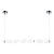 Подвесной светодиодный светильник Lumina Deco Signia LDP 6833-3-PR