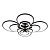 Потолочная светодиодная люстра iLedex Ring A001/10 BK