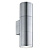 Уличный настенный светильник Ideal Lux Gun AP2 Small Alluminio 033013
