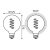 Лампа светодиодная диммируемая филаментная Gauss E27 5W 1800K розовая 1011802105