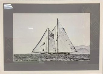 89VOR-SEA1 Постер "Корабли и яхты-1" 50*70 см, багет белый