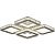 Потолочная светодиодная люстра Reluce 03902-0.3-4+1A WH+CR