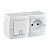 Выключатель - розетка Mono Electric Octans IP20 одноклавишный - 2К белый 104-010101-185