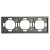 Рамка STEKKER, PFR00-5003-10  3-местная, серия Эмили, платиново-серый, soft touch 49964