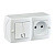 Выключатель - розетка Mono Electric Octans IP20 двухклавишный - 2К белый 104-010101-182
