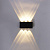 Уличный настенный светодиодный светильник Reluce 86833-9.2-006KT LED6*1W BK