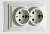 Розетка 2К+З двойная Mono Electric Larissa 16A 250V винтовое подключение белый 103-191904-120
