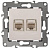Розетка комбинированная RJ45+RJ11 ЭРА 12 12-3109-02 Б0018249