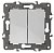 Переключатель двухклавишный ЭРА Elegance 10AX 250V 14-1106-01 Б0034243