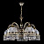 Подвесная люстра Artglass Cassandra V. Brass Antique CE