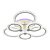 Потолочная светодиодная люстра Profit Light 18027/6 WHT A