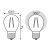 Лампа светодиодная филаментная Gauss E27 4,5W 4100К прозрачная 1051215