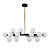 Подвесная люстра Lumina Deco Marsiada LDP 6033-16 BK+GD