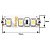 Светодиодная лента SWG 9,6W/m 120LED/m 3528SMD теплый белый 5M 007258