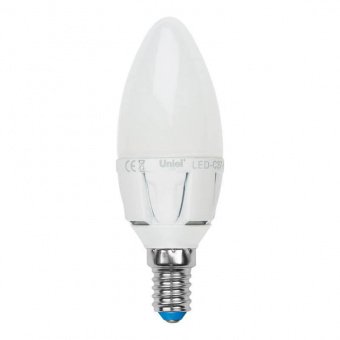 Набор светодиодных ламп Uniel E14 7W 3000K матовая LED-C37 7W/WW/E14/FR PLP01WH UL-00008089