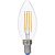 Лампа светодиодная филаментная Uniel E14 5W 3000K LED-C35-5W/WW/E14/CL/DIM GLA01TR UL-00002860