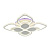 Потолочная светодиодная люстра Profit Light 5892/4+4B WHT