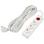 Удлинитель Uniel Ultra 3гн х 10м с/з S-GCU3-10B White UL-00010014