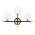 Бра Lumina Deco Marsiada LDW 6033N-3 BK+F.GD