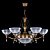 Подвесная люстра Artglass Goldie VI. Light Patina