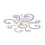 Потолочная светодиодная люстра Ambrella light Original FA5143